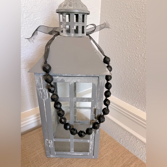 2 piece necklace LOT black beads with ribbon tie and other with teal beads - Picture 2 of 5